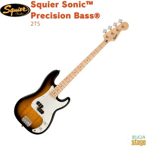 Squier Sonic Precision Bass, Maple Fingerboard, White Pickguard, 2-Color SunburstXNCA \jbNV[Y vVWx[X 2J[To[XgyStage-Rakuten BasszGLx[X  Fender tF_[