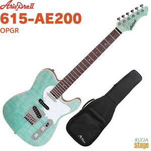 AriaProII 615-AE200 OPGR (Opal Green)ypMOP[XtIzAAvII Ip[O[ GLM^[yStage-Rakuten Guitar SETz eLX^[^Cv