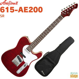 AriaProII 615-AE200 SR (See-through Red)ypMOP[XtIzAAvII V[X[bh GLM^[yStage-Rakuten Guitar SETz eLX^[^Cv