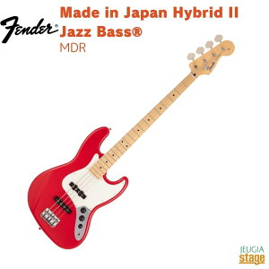 Fender Made in Japan Hybrid II Jazz Bass, Maple Fingerboard, Modena RedtF_[ ChCWpnCubhII WYx[X fibhyStage-Rakuten BasszGLx[X WYx 