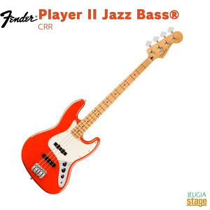 Fender Player II Jazz Bass, Maple Fingerboard, Coral RedyLimited StockztF_[ vC[II WYx[X R[bh ~ebhy萶YzyStage-Rakuten BasszGLx[X WY 