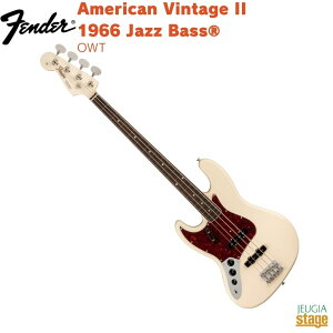Fender American Vintage II 1966 Jazz BassR Left-Hand, Rosewood Fingerboard, Olympic WhitetF_[ AJBe[WII WYx[X tgnh IsbNzCgyStage-Rakuten BasszGLx[X W