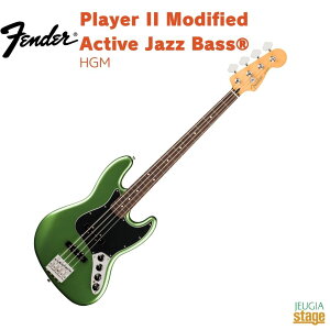 Fender Player II Modified Active Jazz BassR, Rosewood Fingerboard, Harvest Green MetallictF_[ vC[IIfBt@Ch WYx[X n[xXgO[^bNyStage-Rakuten BasszGLx[X W