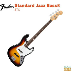 Fender Standard Jazz BassR, Laurel Fingerboard, White Pickguard, 3-Color SunbursttF_[X^_[h WYx[X 3J[To[XgyStage-Rakuten BasszGLx[X WY  uE brown 3g[T