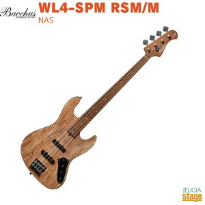 Bacchus WL4-SPM RSM/M NAS(Natural Satin)Japan Tune-upシリーズバッカス エレキベース ローステッドメイプル ナチュラルサテン ジャパンチューンナップシリーズ【Stage-Rakuten Bass】ジャズベース ジャズべ