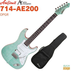 AriaProII 714-AE200 OPGR (Opal Green)ypMOP[XtIzAAvII Ip[O[ GLM^[yStage-Rakuten Guitar SETz XggLX^[^Cv