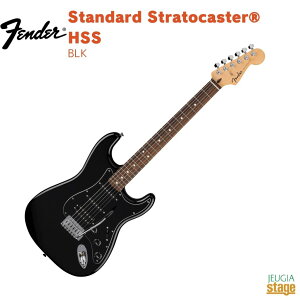 Fender Standard StratocasterR HSS, Laurel Fingerboard, Black Pickguard, BlacktF_[ X^_[hV[Y XggLX^[ ubNSTD STRAT HSS LRL BPG BLKyStage-Rakuten GuitarzGLM^[ 