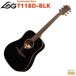 LAG GUITARS T118D-BLKDreadnought BlackO g^ ubN yStage-Rakuten Guitar SETzAR[XeBbNM^[ ARM tH[NM^[ GAR  Black