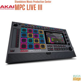 AKAI Standalone Music Production Center MPC LIVE III アカイ サンプラー スタンドアローンMPC 【Stage-Rakuten Desk Top Music】16ステップシーケンサー スピーカー内蔵 充電式バッテリー内蔵 CV/Gate 出力対応