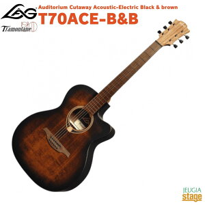 LAG GUITARS T70ACE-B&BAuditorium Cutaway Acoustic-Electric Black & brownO g^ Jb^EFC AR[XeBbN GNgbN ubN&uE yStage-Rakuten GuitarzAR[XeBbNM^[ AR