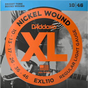 �y������������ցzD'Addario EXL110�s010�[046�FREGULAR LIGHT�tXL NICKEL WOUND�_�_���I �X�[�p�[���C�g �j�b�P�� �G���L�M�^�[���y1�Z�b�g�z�yStage-Rakuten Guitar Accessory�zDaddario Electric Guitar Strings