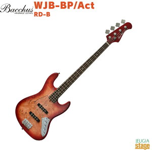 Bacchus WJB-BP/Act RD-B Red Burst�o�b�J�X �G���L�x�[�X �A�N�e�B�u ���b�h�o�[�X�g�yStage-Rakuten Bass�z�W���Y�x�[�X �W���Y�� �� ���S�� �r�M�i�[