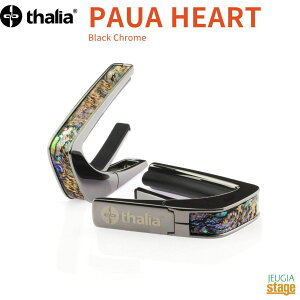 �y���\��ɂď��蒆�I�zThalia Capo BC-PAUA HEART �yExotic Shell�zBlack Chrome�^���A�J�| �J�|�^�X�g �M�^�[�A�N�Z�T���[ �� �u���b�N�N���[�� �y��؂ȕ��ւ̃v���[���g�ɂ��œK�I�z�yStage-Rakuten Guitar 