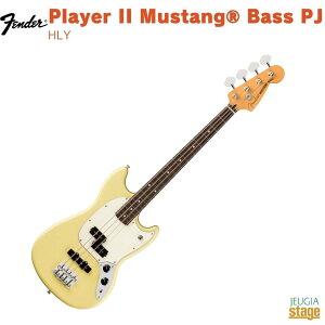 Fender Player II Mustang Bass PJ, Rosewood Fingerboard, Hialeah Yellowフェンダー プレイヤーII ムスタング ハイアリアイエロー【Stage-Rakuten Bass】エレキベース 黄