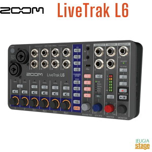 ZOOM LiveTrak L6�Y�[�� ���C�u�g���b�N �f�W�^���~�L�T�[ ���R�[�_�[ �d�r�쓮�yStage-Rakuten Desk Top Music�z���R�[�f�B���O �X�g���[�~���O�z�M DTM DAW