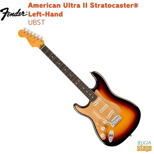 Fender American Ultra II StratocasterR Left-Hand, Ebony Fingerboard, UltraburstyLimited StockztF_[ AJ Eg2 XggLX^[ tgnh Ego[Xgy萶YzyStage-Rakuten Guitar