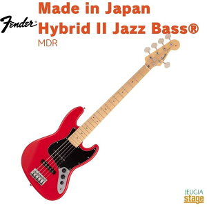 Fender Made in Japan Hybrid II Jazz Bass V, Maple Fingerboard, Modena RedtF_[ ChCWpnCubhII WYx[X fibhyStage-Rakuten BasszWYx 5x[X  {
