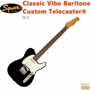 Squier Classic Vibe Baritone Custom Telecaster, Laurel Fingerboard, Parchment Pickguard, BlackXNCA XNC[ NVbN@Cu eLX^[ og ubNyStage-Rakuten GuitarzGLM^[  Fen