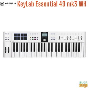 Arturia KeyLab Essential 49 mk3ARTURIA KEYLAB ESN 49 MK3A[gA L[{GbZV MIDIL[{[h 49yStage-Rakuten Desk Top MusiczMIDIRg[[ DTM DAW WH zCg White 