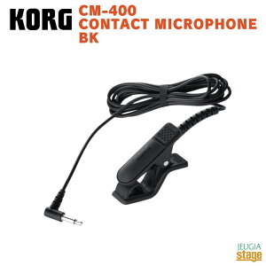KORG CM-400 CONTACT MICROPHONE BK�R���O �N���b�v �`���[�i�[ �}�C�N ���yStage-Rakuten Guitar Accessory�z
