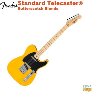 Fender Standard TelecasterR, Maple Fingerboard, Black Pickguard, Butterscotch Blonde�t�F���_�[ �G���L�M�^�[ �X�^���_�[�h �e���L���X�^�[ �o�^�[�X�R�b�`�u�����h�yStage-Rakuten Bass�z�� �C�G���[ Yellow