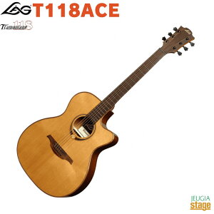 LAG GUITARS Tramontane 118 T118ACE (Natural)Auditorium Cutaway Acoustic-Electric Natural���O �I�[�f�B�g���A�� �J�b�^�E�F�C �G���N�g���E�A�R�[�X�e�B�b�N�E�M�^�[ �i�`�������yStage-Rakuten Guitar SET�z�A�R�M �t�H