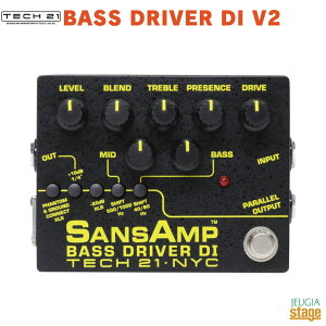 TECH21 SansAmp BASS DRIVER DI V2�e�b�N21 �G�t�F�N�^�[ �T���Y�A���v �x�[�X�pDI �v���A���v�yStage-Rakuten Guitar Accessory�z�G�t�F�N�^�[ effector effect pedal ��� ��������