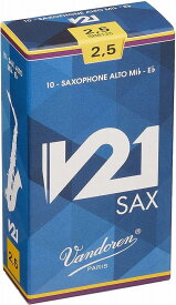 Vandoren Alto Saxophone REED V21バンドレン バンドーレン アルトサックス リード V2110枚入り 硬さ:2.5【APEX-Rakuten accessories】