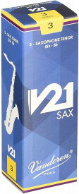 【正規輸入品】Vandoren Tenor Saxophone REED V21 バンドーレン バンドレン テナーサックス リード V215枚入り 硬さ:3【APEX-Rakuten accessories】