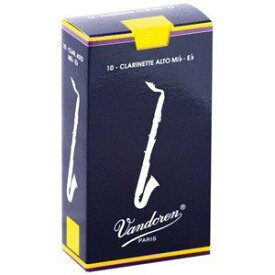 【正規輸入品】Vandoren REED TRADITIONALALTO CLARINET 10枚入りバンドレン バンドーレン アルトクラリネット リードトラディショナル 青箱 硬さ:3【APEX-Rakuten accessories】