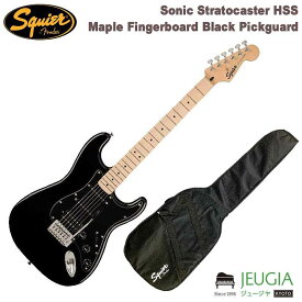 SQUIER ( スクワイヤ ) /エレキギター Sonic Stratocaster HSS Maple Fingerboard Black Pickguard Black