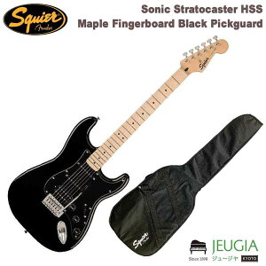SQUIER ( XNC ) /GLM^[ Sonic Stratocaster HSS Maple Fingerboard Black Pickguard Black