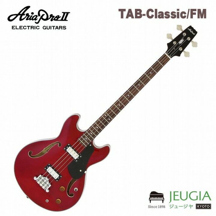 楽天市場】【特価品】AriaProII TAB-CLS セミアコベース ワインレッド 