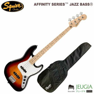 SQUIER / Affinity Series Jazz Bass, Maple Fingerboard, White Pickguard, 3-Color Sunburst エレキベース