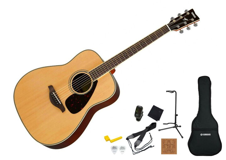 楽天市場】YAMAHA FG Series FG830 Natural SET ヤマハ 