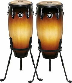 V【スタンド付きセット】MEINL　Headliner Series Conga Set 10"/11" Vintage Sunburst HC555VSB 　マイネル　コンガ　パーカッション　スタンド付き