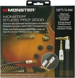 MONSTER CABLE STUDIO PRO 2000 INST SP2000-I-12A (vOS/LE12FTE3.6m) X^[P[u X^[ X^WI v V[h P[u