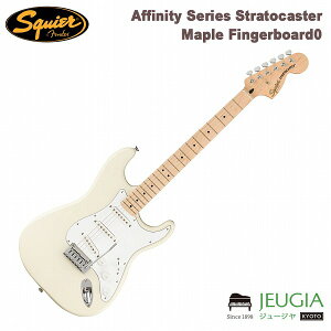 Squier by Fender / Affinity Series Stratocaster Maple Fingerboard White Pickguard Olympic White GLM^[ tF_[
