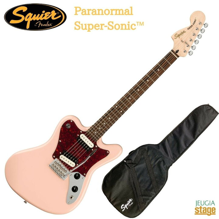 楽天市場】Squier Paranormal Super-Sonic Shell Pinkスクワイア 