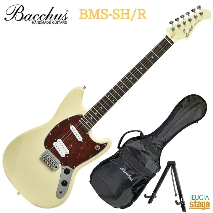 楽天市場】Bacchus BMS-SH/R OWH-MHバッカス エレキギター ムスタング 