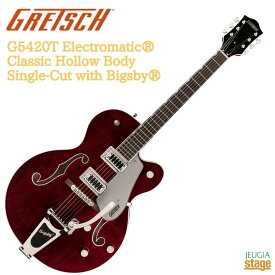 Gretsch G5420T Electromatic Classic Hollow Body Single-Cut with Bigsby, Laurel Fingerboard, Walnut Stainグレッチ エレキギター ホロウボディ セミアコ エレクトロマチック ビグスビー ウォルナットサテン