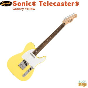 Squier SonicR TelecasterR, Laurel Fingerboard, White Pickguard, Canary Yellow�X�N���C�A �G���L�M�^�[ �\�j�b�N �e���L���X�^�[ �J�i���[�C�G���[�yStage-Rakuten Guitar�z�X�N���C���[ �� �t�F���_�[ Fender