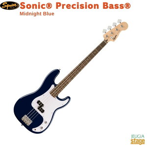 Squier SonicR Precision BassR, Laurel Fingerboard, White Pickguard, Midnight Blue�X�N���C�A �G���L�x�[�X �\�j�b�N �v���V�W�����x�[�X �~�b�h�i�C�g�u���[�yStage-Rakuten Bass�z�X�N���C���[ �l�C�r�[ �� �t�F���_