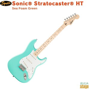 Squier SonicR StratocasterR HT, Maple Fingerboard, White Pickguard, Sea Foam Green�X�N���C�A �G���L�M�^�[ �\�j�b�N �X�g���g�L���X�^�[ �V�[�t�H�[���O���[���yStage-Rakuten Guitar�z�X�N���C���[ �t�F���_�[ Fender 