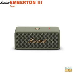 Marshall EMBERTON III SAGE�}�[�V���� �G���o�[�g��3 �|�[�^�u���X�s�[�J�[ �p�b�V�u���W�G�[�^�[�^ �Z�[�W�yStage-Rakuten Public Address�z���^ �� �O���[�� green ���C�����X �[�d�� Bluetooth�Ή� �h���@�\IP