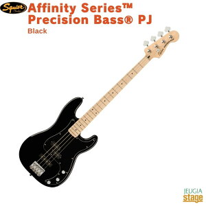 Squier Affinity SeriesR Precision BassR PJ, Maple Fingerboard, Black Pickguard, Black�X�N���C�A �G���L�x�[�X �A�t�B�j�e�B�V���[�Y �v���V�W�����x�[�X �u���b�N�yStage-Rakuten Bass�z�v���� �� Fender �t�F���_�[