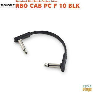 RockBoard Standard Flat Patch Cables 10cmRBO CAB PC F 10 BLK���b�N�{�[�h �p�b�`�P�[�u�� �u���b�N�yStage-Rakuten Guitar Accessory�zPatch Cables/Cables & Connections �p�b�`�P�[�u�� �V�[���h �� Black