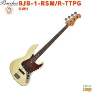 Bacchus BJB-1-RSM/R-TTPG OWH (Olympic White)Universe Seriesバッカス エレキベース べっ甲柄ピックガ…