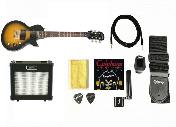 楽天市場 Epiphone Les Paul Express Vs Set エピフォン レスポール ミニギター セット 京都 Jeugia ジュージヤ 楽器