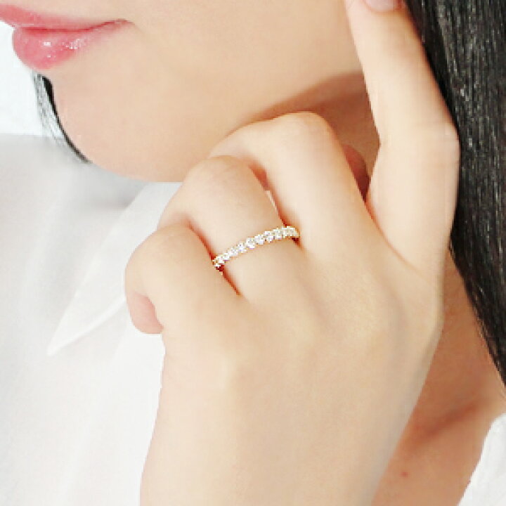 楽天市場】☆K18YG ダイヤモンド エタニティリング【0.53ct】華奢 